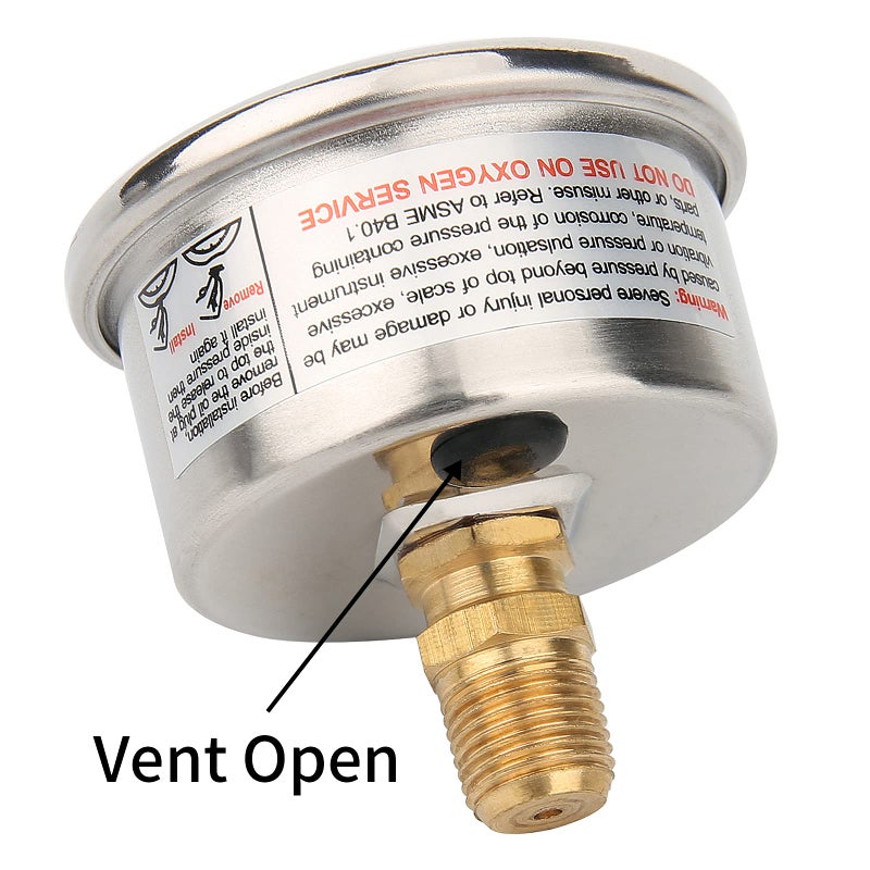 Solimeta 1-1/2" Liquid Filled Fuel Pressure Gauge, 0-100 psi - Image 5